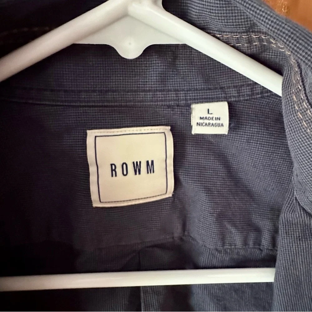 Rowm Blue Button-Up Shirt - Picture 3 of 4